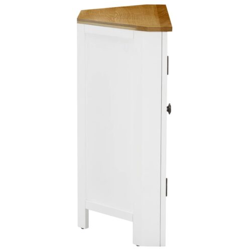 Corner Cabinet 80x33.5x78cm Solid Oak Wood - Image 4
