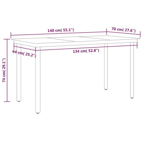 7-Piece Garden Dining Set Anthracite Outdoor Patio Lounge Furniture - Image 8