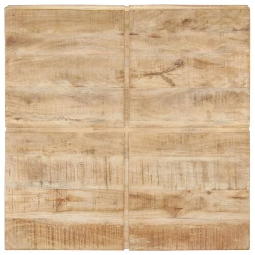 Coffee Table 80x80x28cm Solid Mango Wood - Image 4