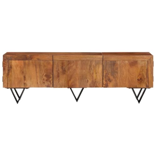 TV Cabinet 140x30x46cm Solid Wood Mango - Image 2