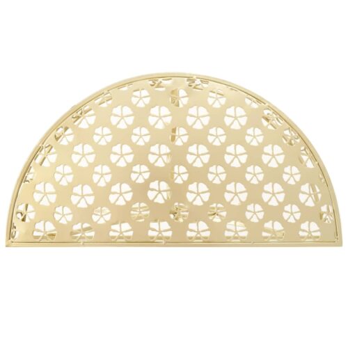 Half Round Side Table Vintage Classic Coffee Tea Decor Stand Metal Gold 72x36x74cm - Image 3
