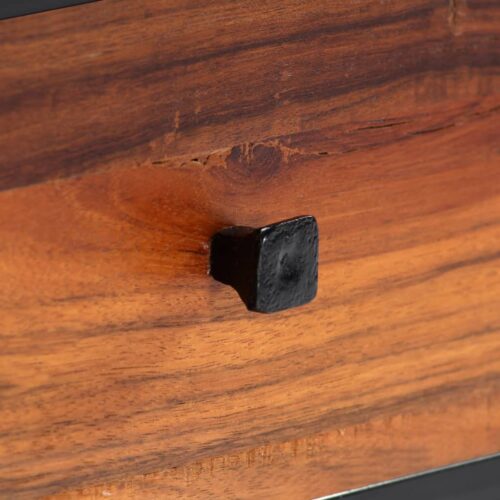 TV Cabinet 120x30x40cm Solid Reclaimed Wood Steel - Image 7