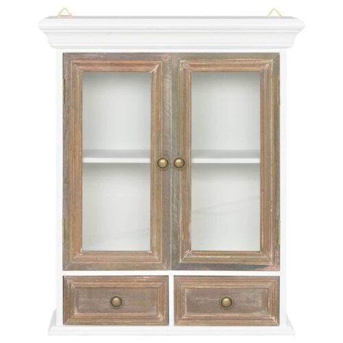 Wall Cabinet White 49x22x59cm Engineered Wood - Image 2
