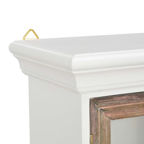 Wall Cabinet White 49x22x59cm Engineered Wood - Image 6