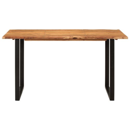 Dining Table 140x70x76cm Solid Acacia Wood - Image 2
