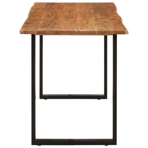 Dining Table 140x70x76cm Solid Acacia Wood - Image 3