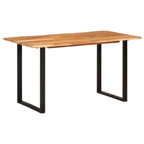 Dining Table 140x70x76cm Solid Acacia Wood - Image 10