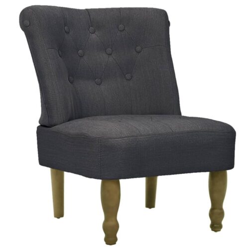 French Chair Grey Fabric - Image 2