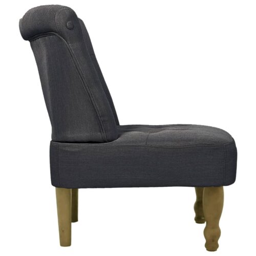 French Chair Grey Fabric - Image 4