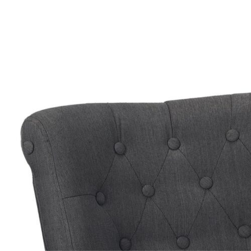 French Chair Grey Fabric - Image 5