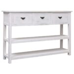 Sideboard Antique White 115x30x76cm Wood