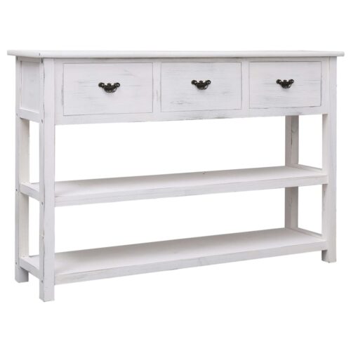 Sideboard Antique White 115x30x76cm Wood