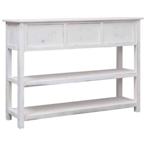 Sideboard Antique White 115x30x76cm Wood - Image 4