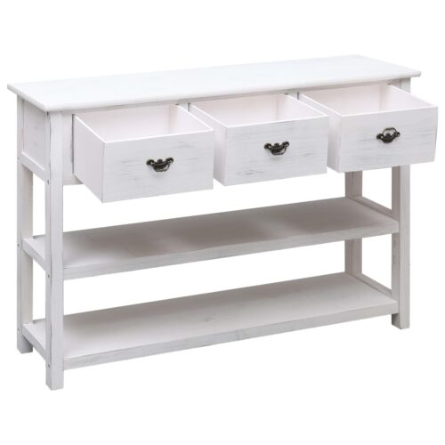 Sideboard Antique White 115x30x76cm Wood - Image 5