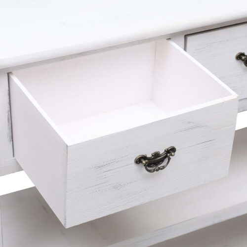 Sideboard Antique White 115x30x76cm Wood - Image 6
