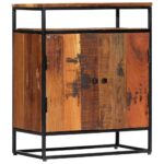 Side Cabinet 60x35x76cm Solid Reclaimed Wood Steel