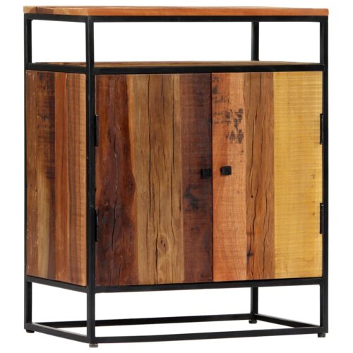 Side Cabinet 60x35x76cm Solid Reclaimed Wood Steel - Image 10