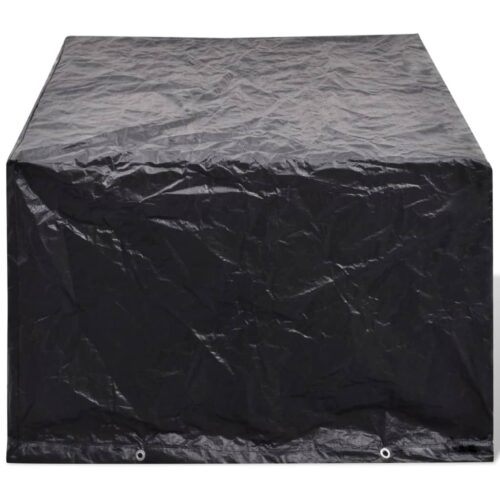 Garden Furniture Covers 2pcs 4 Person Poly Rattan Set 8 Eyelets 180x140cm - Image 3