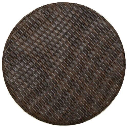 Tea Table Brown 45cm Poly Rattan - Image 5