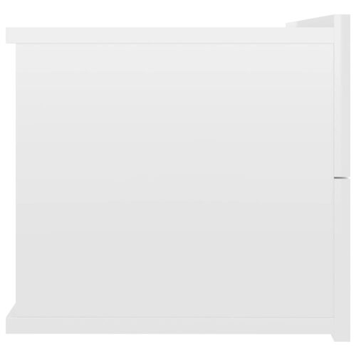 Bedside Cabinets 2pcs High Gloss White 40x30x30cm Engineered Wood - Image 6