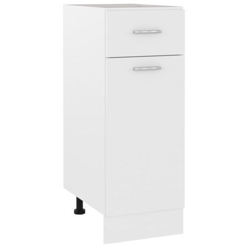 Drawer Bottom Cabinet White 30x46x81.5cm Engineered Wood