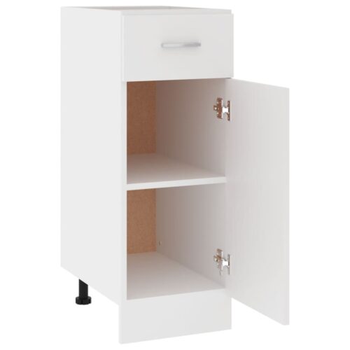 Drawer Bottom Cabinet White 30x46x81.5cm Engineered Wood - Image 5