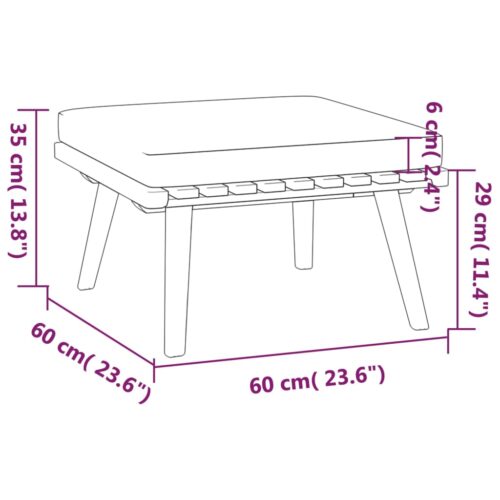 6-Piece Garden Lounge Set with Cushions Wood Timber Outdoor Patio Furniture Acacia - Image 11