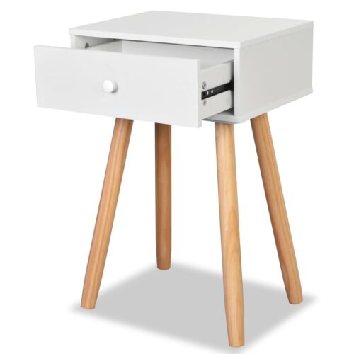 Bedside Tables 2pcs Solid Pinewood 40x30x61cm White - Image 5
