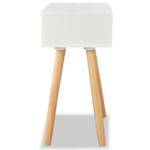Bedside Tables 2pcs Solid Pinewood 40x30x61cm White - Image 6