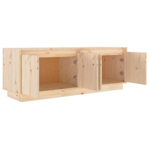 TV Cabinet 110x34x40cm Solid Wood Pine - Image 6