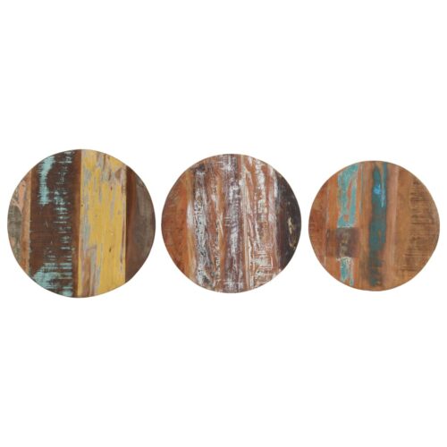 Side Tables 3pcs Solid Reclaimed Wood - Image 5