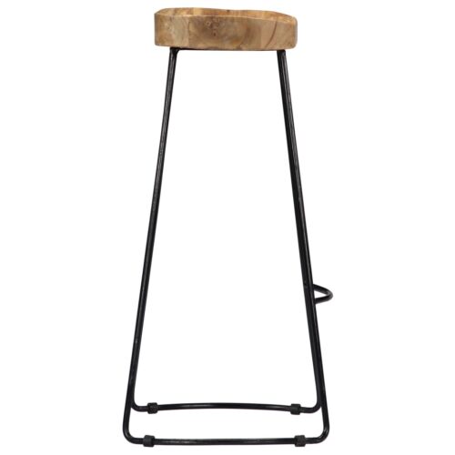 Gavin Bar Stools 2pcs Solid Mango Wood - Image 5