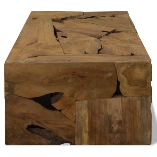 Coffee Table 90x50x30cm Genuine Teak Brown - Image 5