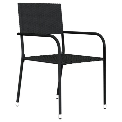 7-Piece Garden Dining Set Black Outdoor Patio Lounge Furniture - Image 3