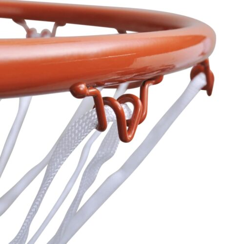 Basketball Goal Hoop Set Rim with Net Orange 45cm - Image 3