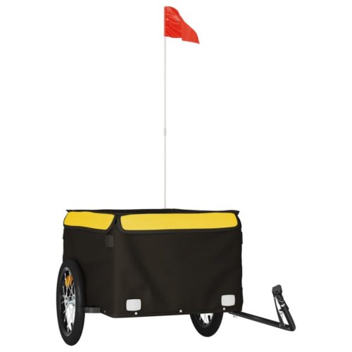Bike Trailer Black Yellow 45 kg Iron - Image 2