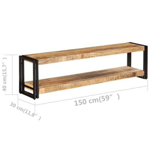 TV Cabinet 150x30x40cm Solid Mango Wood - Image 7