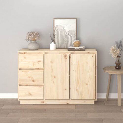 Sideboard 111x34x75cm Solid Wood Pine - Image 3
