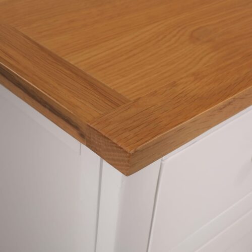 Sideboard 110x33.5x70cm Solid Oak Wood - Image 7