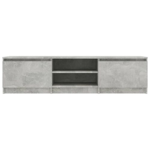 TV Cabinet Concrete Grey 140x40x35.5cm Engineered Wood - Image 4