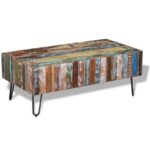 Coffee Table Solid Reclaimed Wood 100x50x38cm