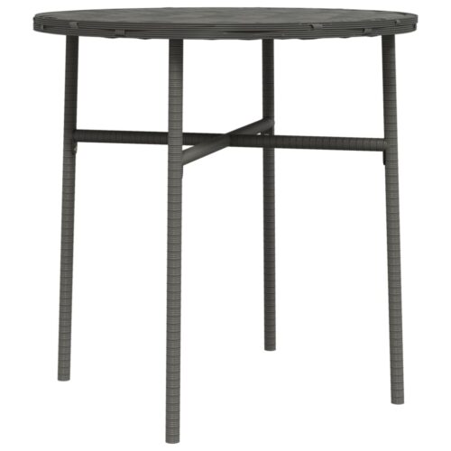 Tea Table Grey 45cm Poly Rattan
