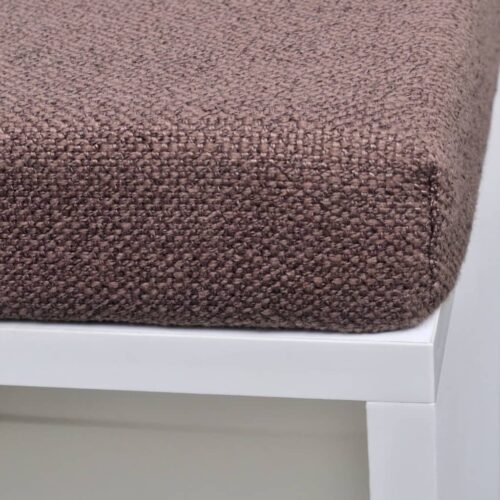 Shoe Storage Bench 10 Compartments White - Image 4