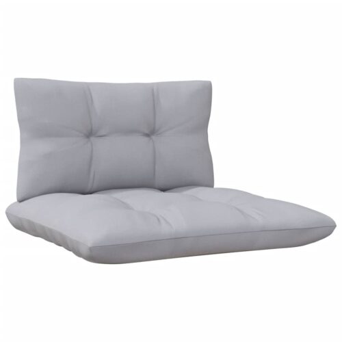 13-Piece Garden Lounge Set with Grey Cushions Pine Wood Outdoor Patio Furniture - Image 7