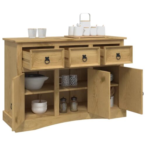 Sideboard Solid Mexican Pinewood Corona Range 132x43x78cm - Image 4