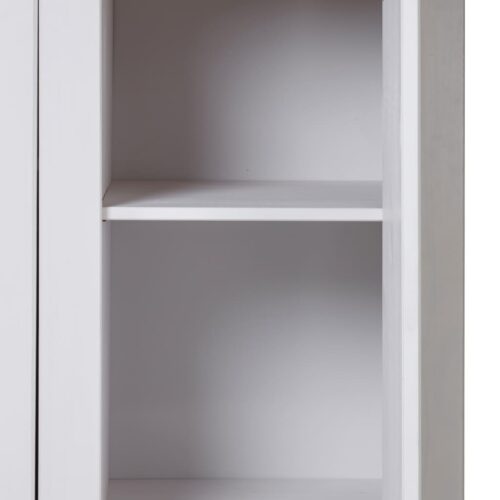 3-Door Wardrobe White 118x50x171.5cm Pine Panama Range - Image 8