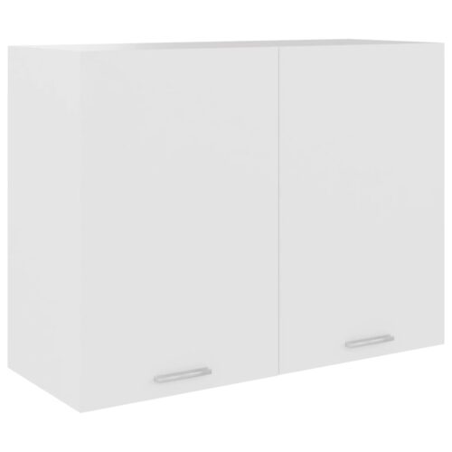 Hanging Cabinet White 80x31x60cm Engineered Wood