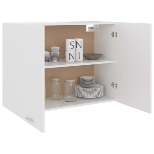 Hanging Cabinet White 80x31x60cm Engineered Wood - Image 4