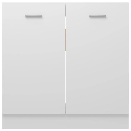 Sink Bottom Cabinet White 80x46x81.5cm Engineered Wood - Image 6