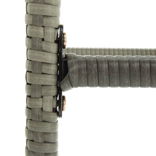 Bar Stools with Cushions 2pcs Grey Poly Rattan - Image 7